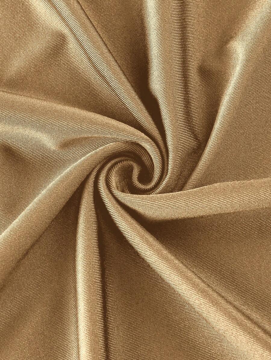 Elegant Solid Color Flared Cami Dress