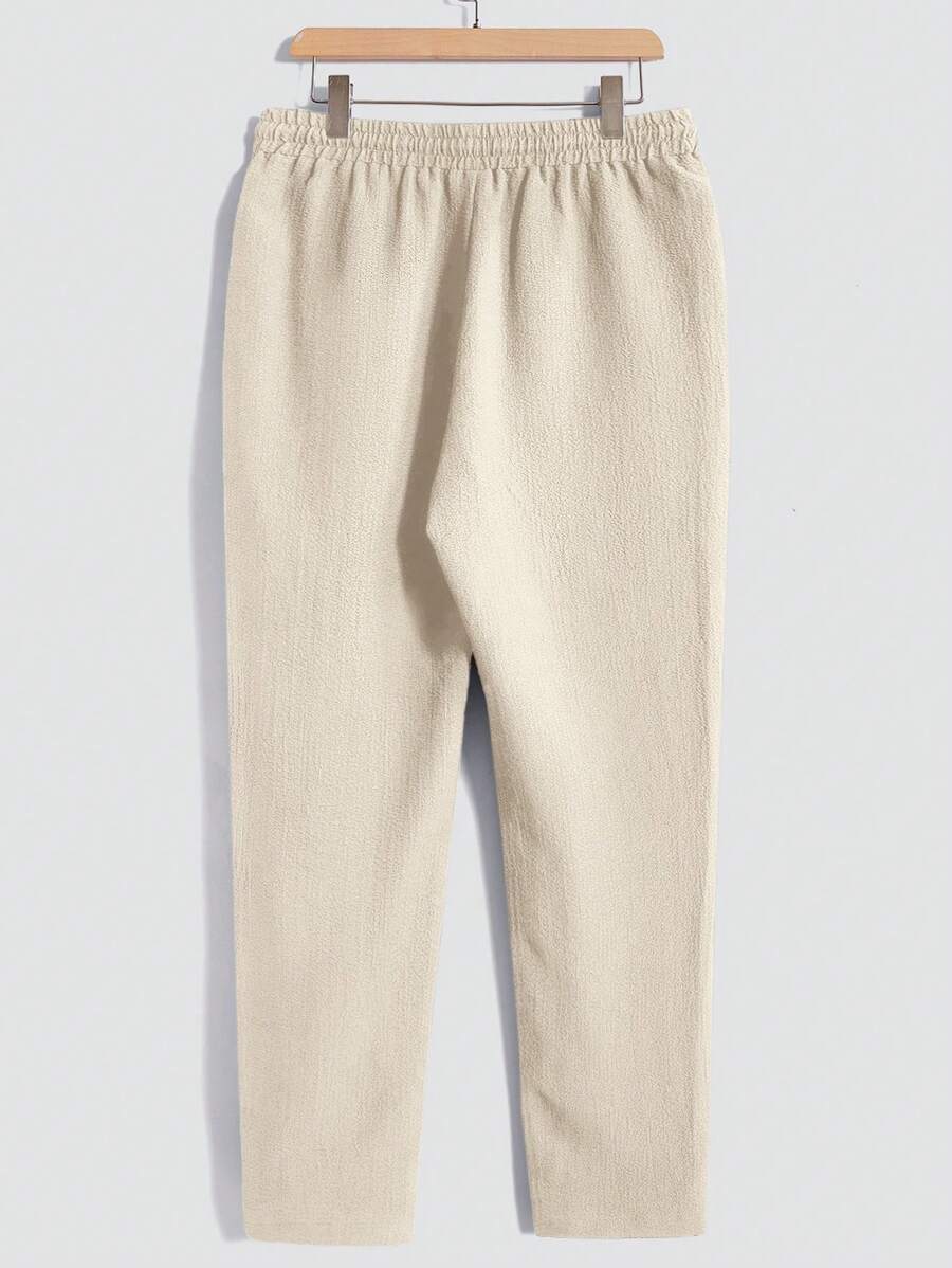 Men's Casual Set – Plain T-shirt and Pants