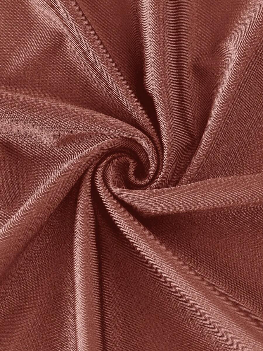 Elegant Solid Color Flared Cami Dress