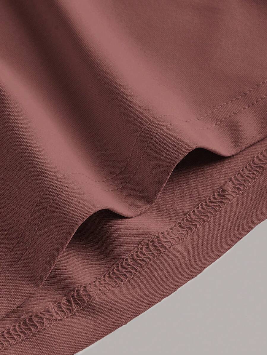 Summery plain tank dress with gathered waist