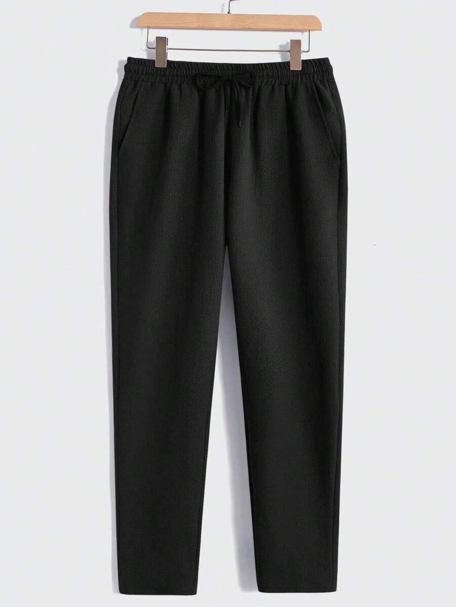 Men's Casual Set – Plain T-shirt and Pants