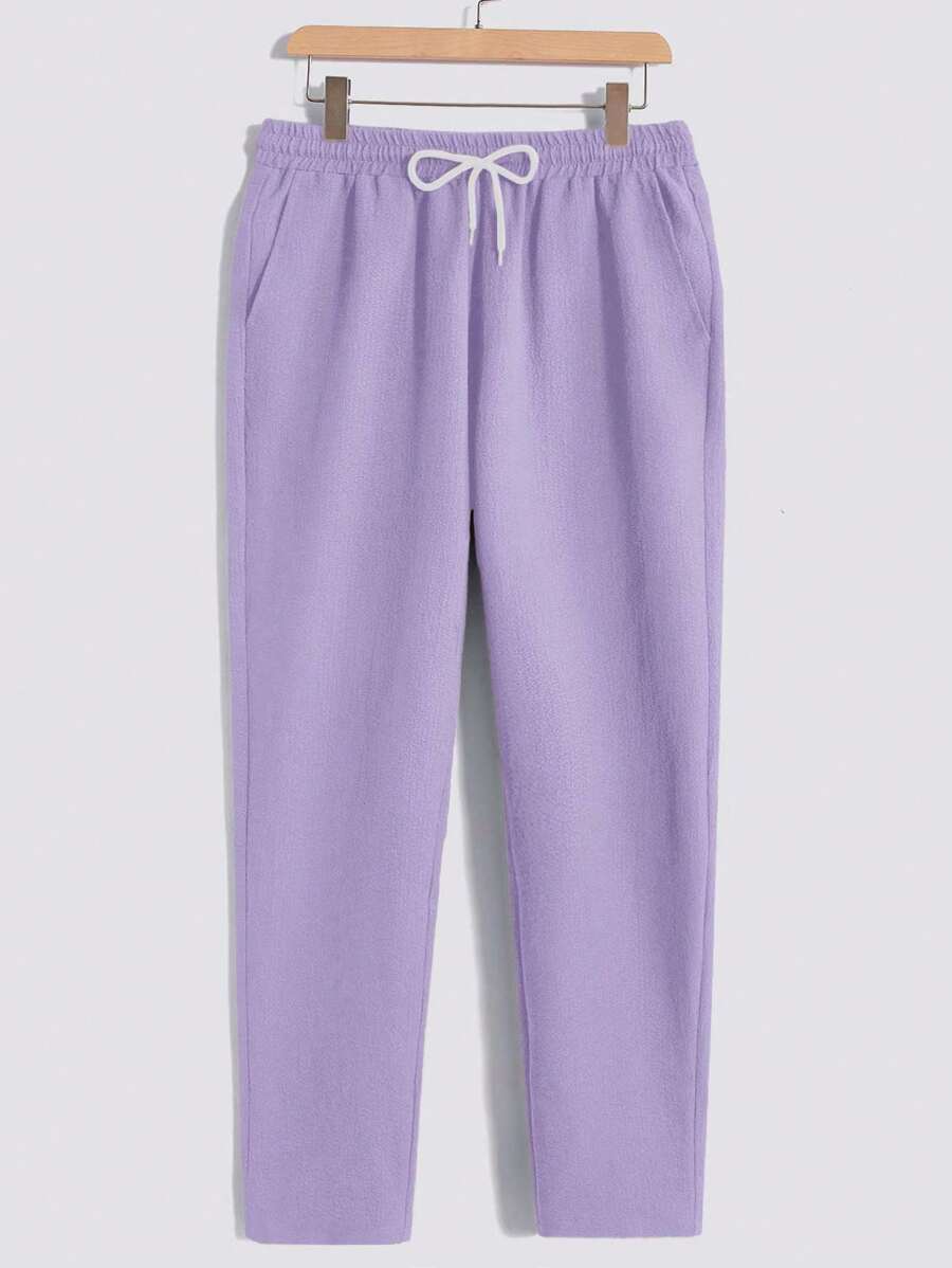 Men's Casual Set – Plain T-shirt and Pants