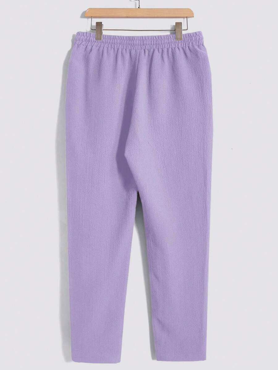 Men's Casual Set – Plain T-shirt and Pants