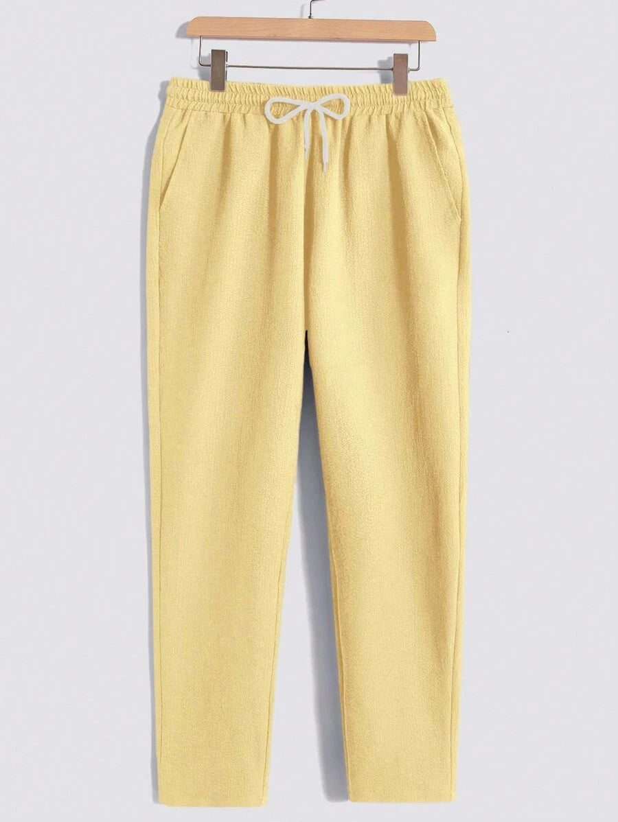 Men's Casual Set – Plain T-shirt and Pants