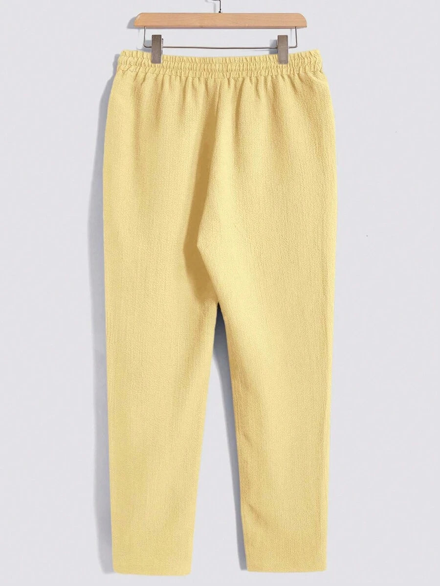 Men's Casual Set – Plain T-shirt and Pants