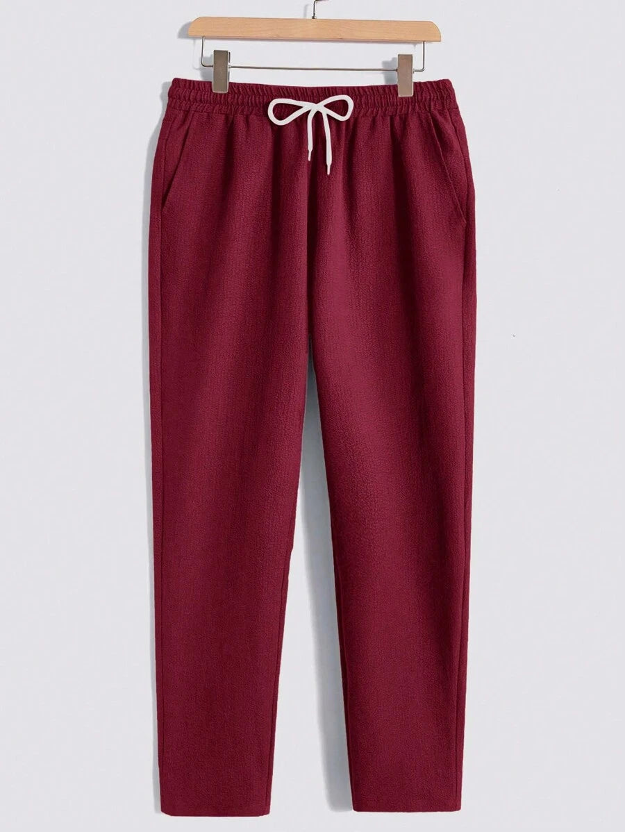 Men's Casual Set – Plain T-shirt and Pants