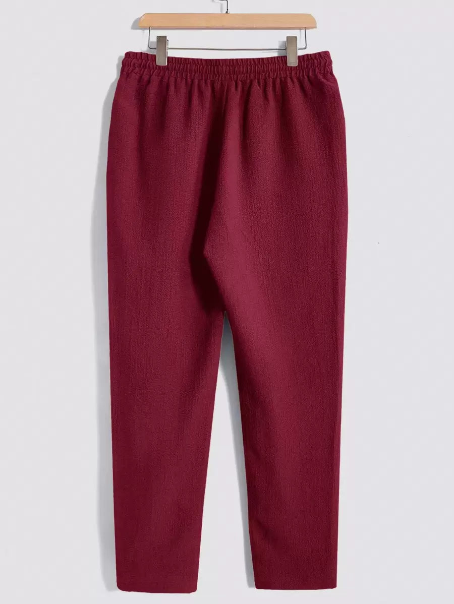 Men's Casual Set – Plain T-shirt and Pants