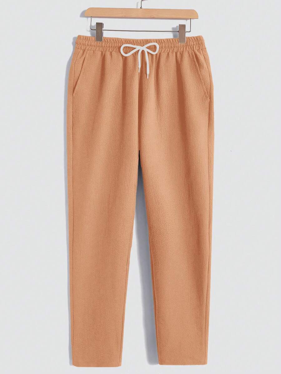 Men's Casual Set – Plain T-shirt and Pants