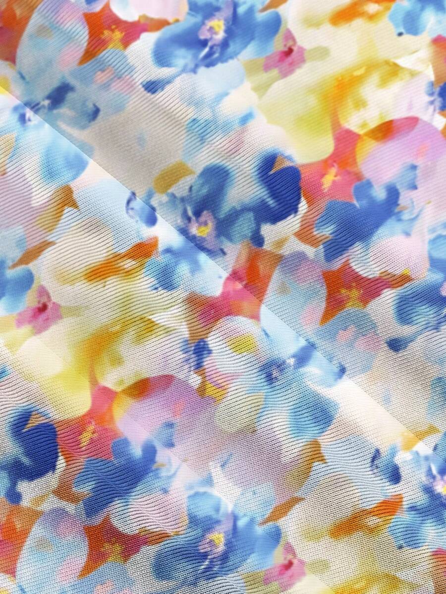 Elegant Solid Color Flared Cami Dress