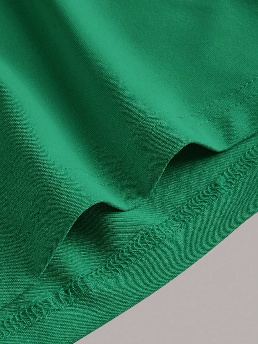 Summery plain tank dress with gathered waist