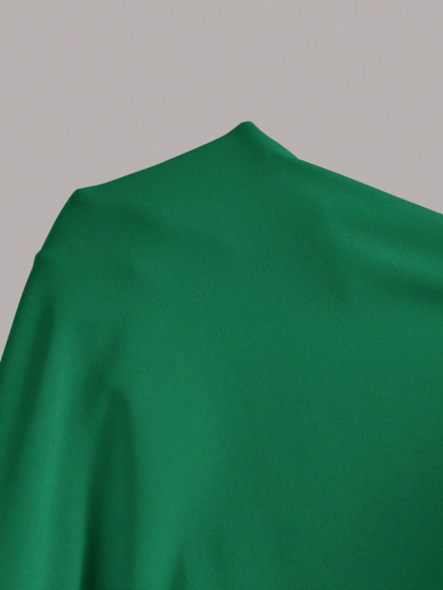 Summery plain tank dress with gathered waist