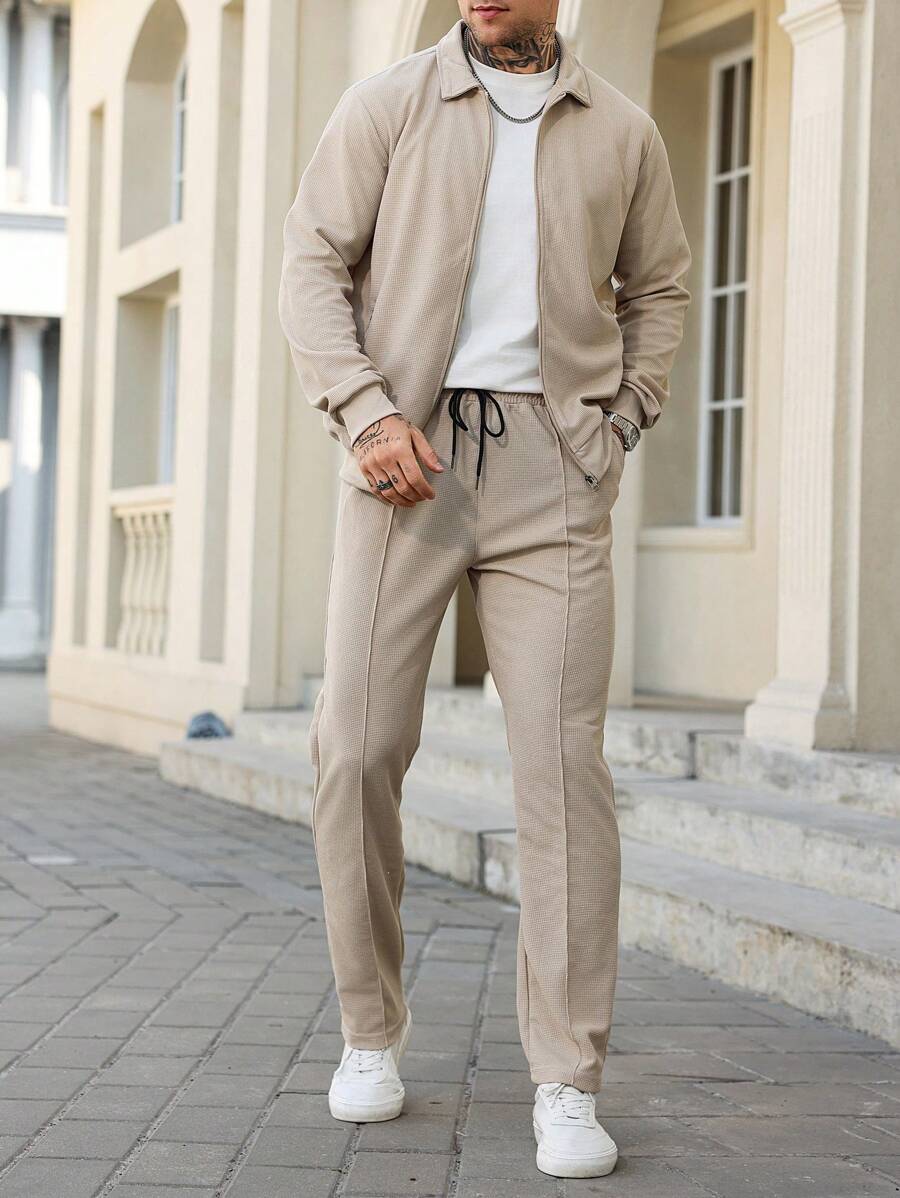 Men's Casual Plain 2 Piece Suit