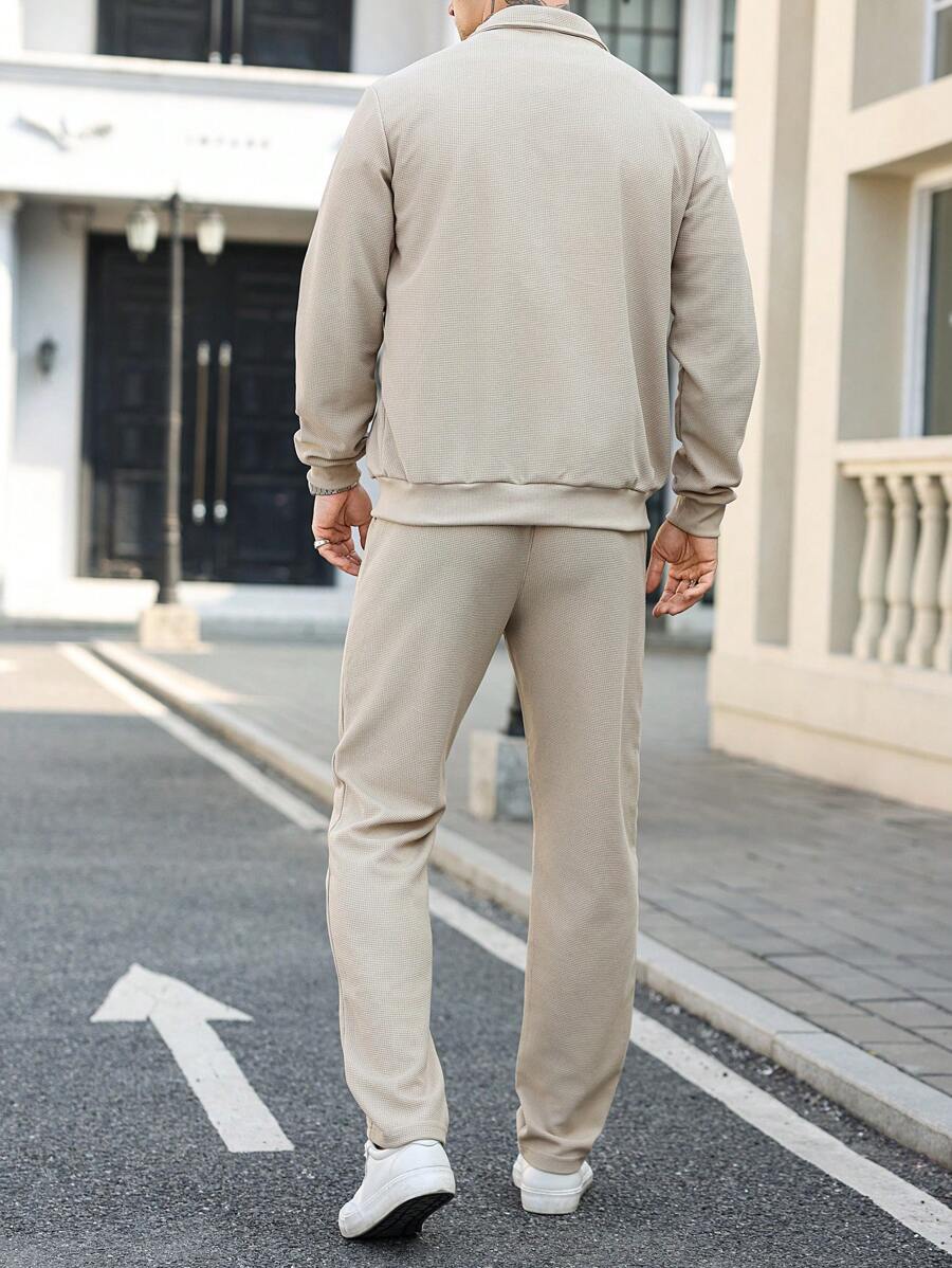 Men's Casual Plain 2 Piece Suit