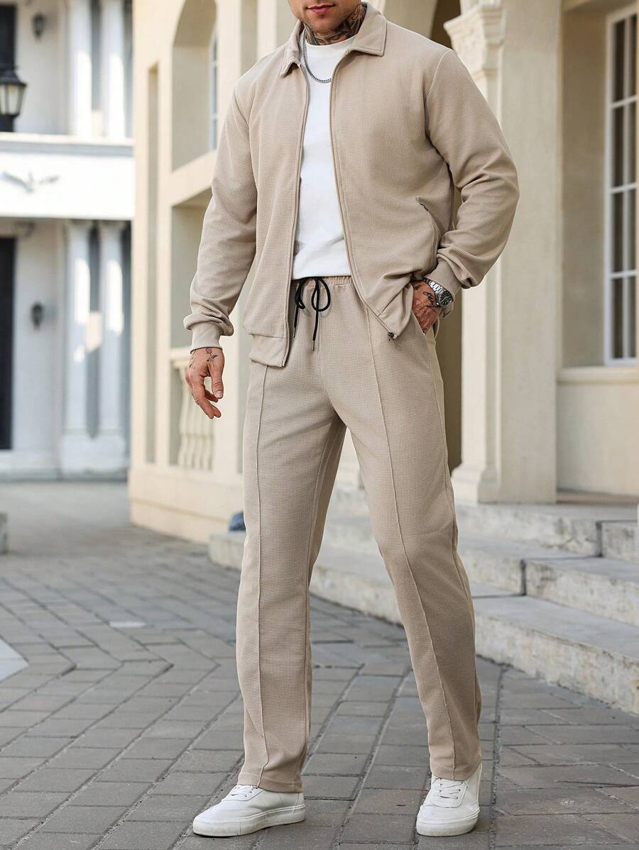 Men's Casual Plain 2 Piece Suit