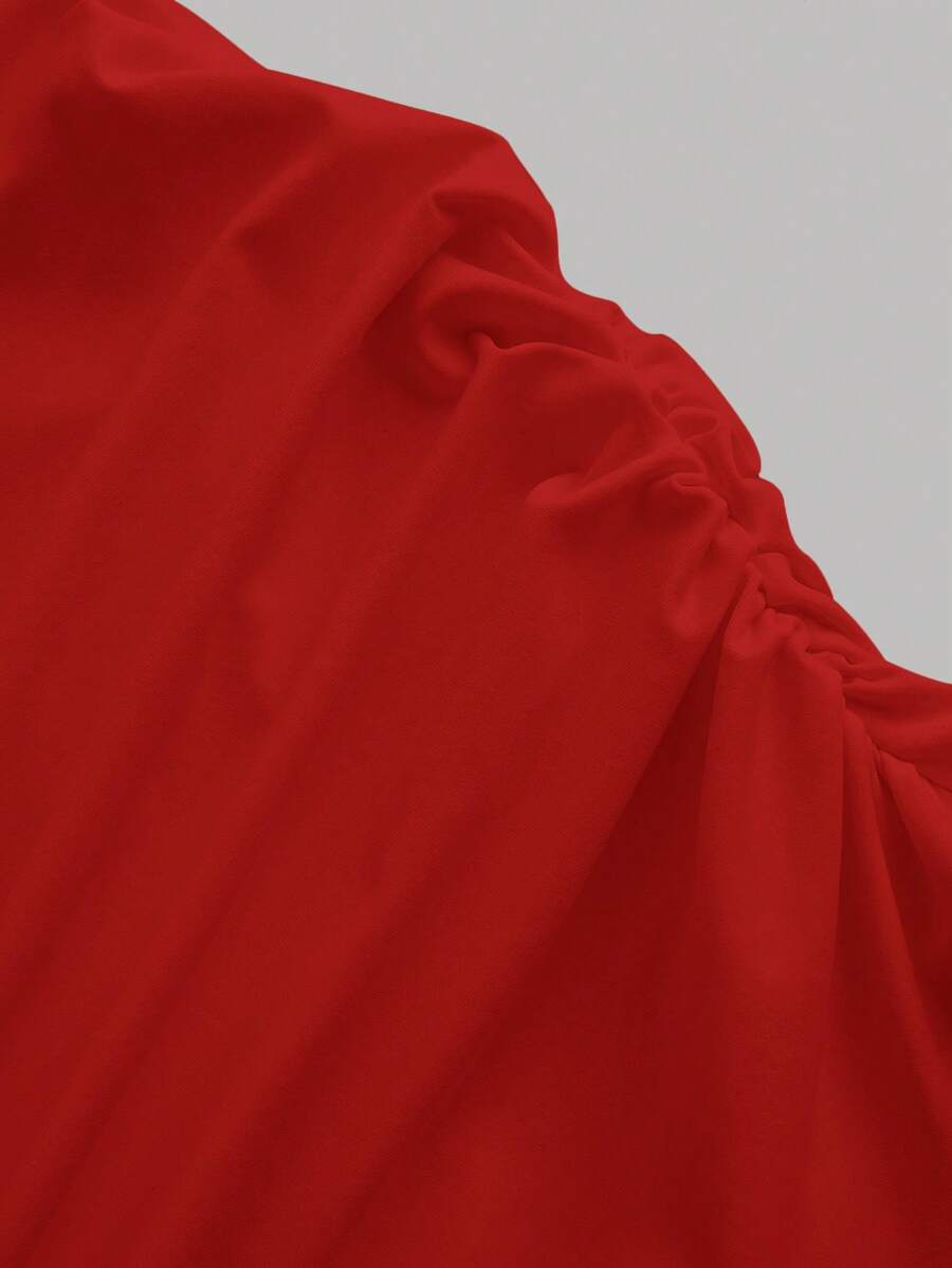 Summery Plain tank Dress with Gathered Waist