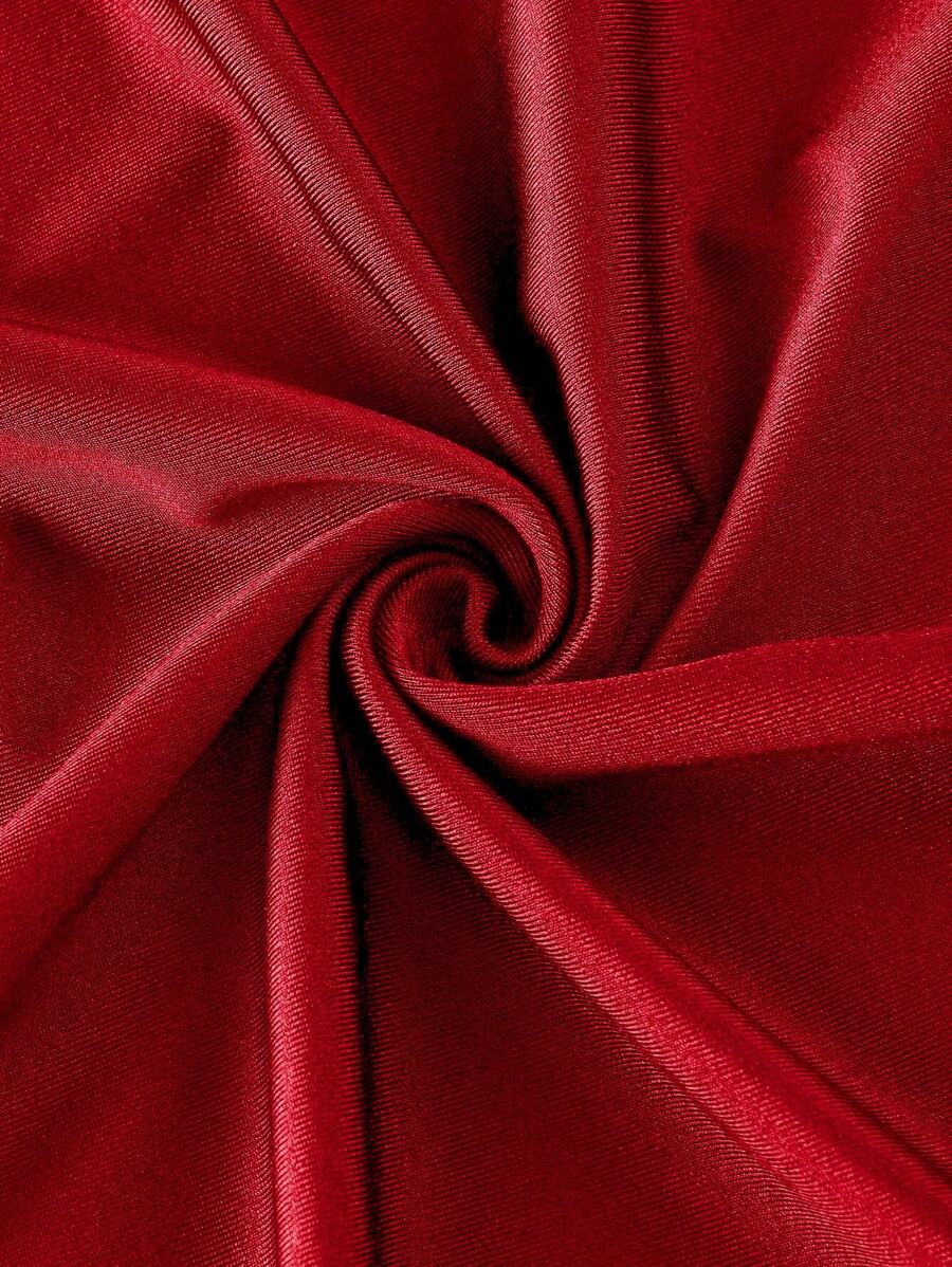 Elegant Solid Color Flared Cami Dress