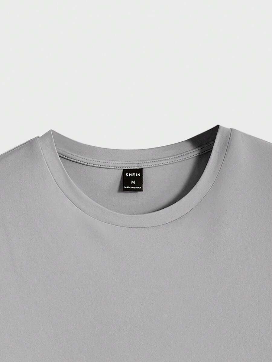 Men's Casual Short Sleeve Knitted T-Shirt