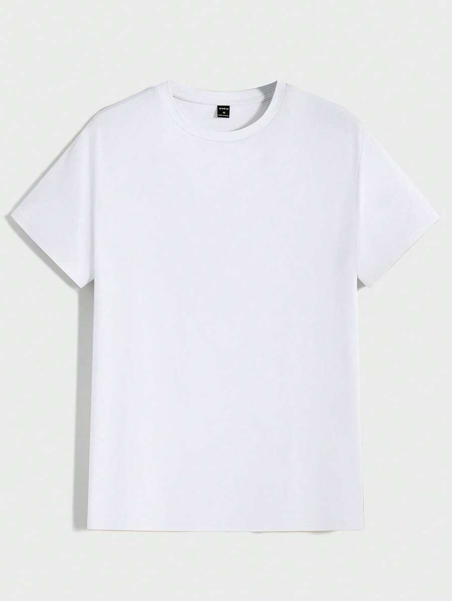 Men's Casual Short Sleeve Knitted T-Shirt