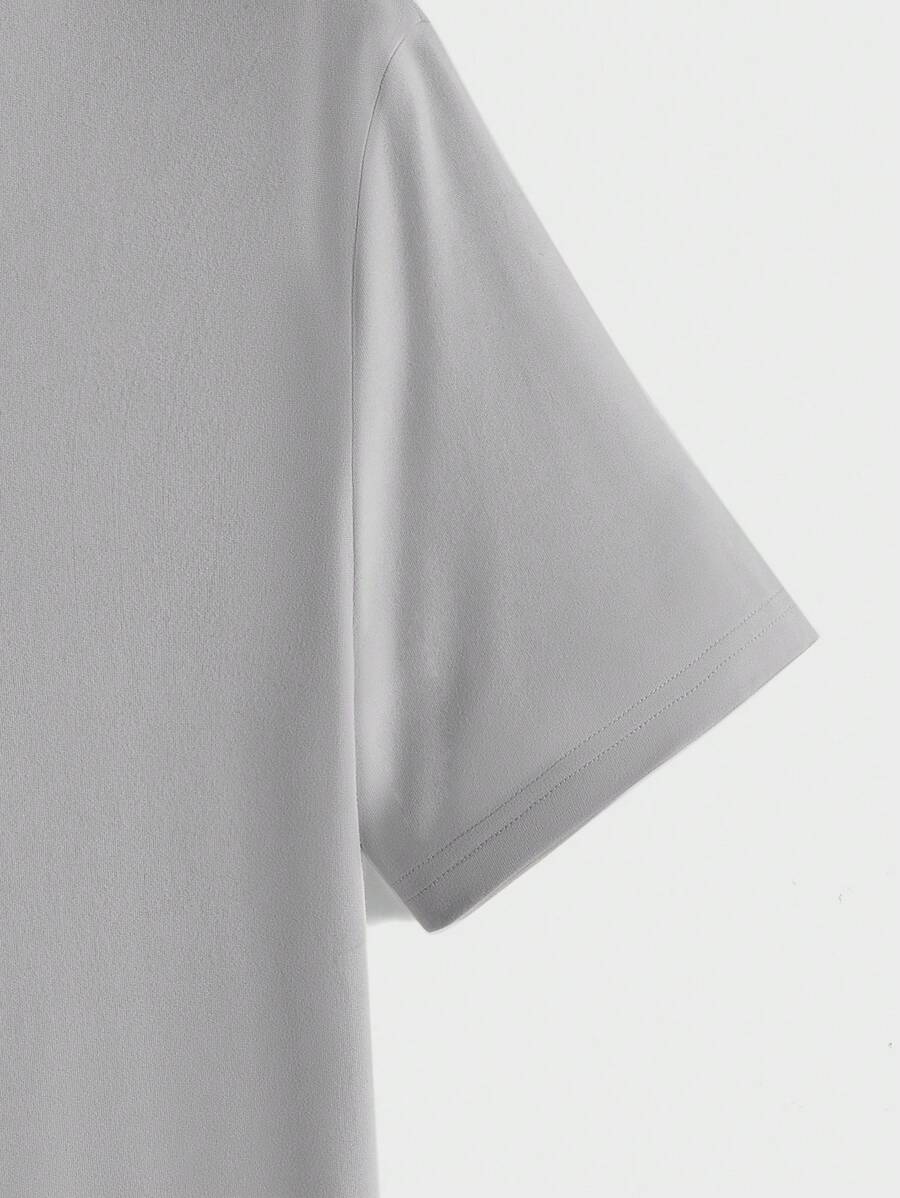 Men's Casual Short Sleeve Knitted T-Shirt