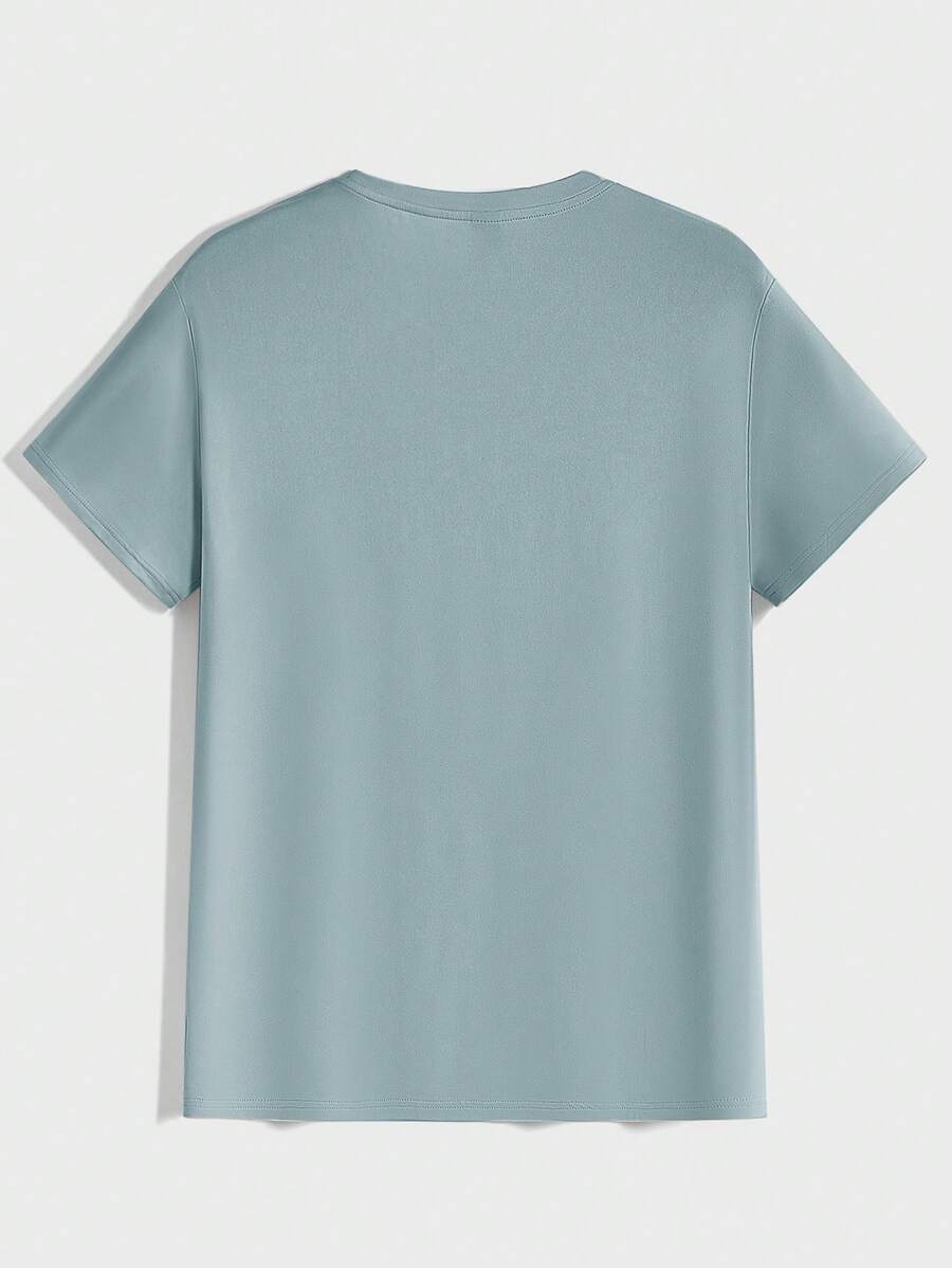 Men's Casual Short Sleeve Knitted T-Shirt