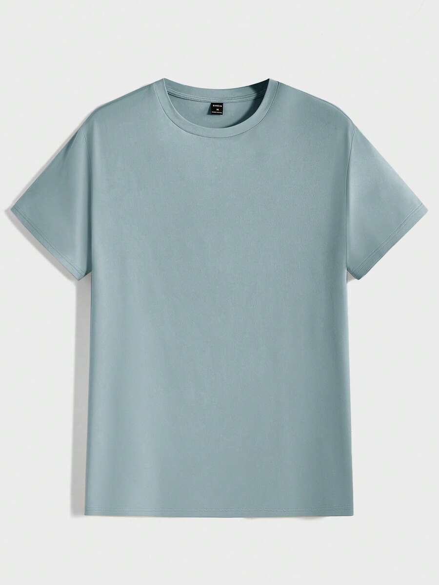 Men's Casual Short Sleeve Knitted T-Shirt