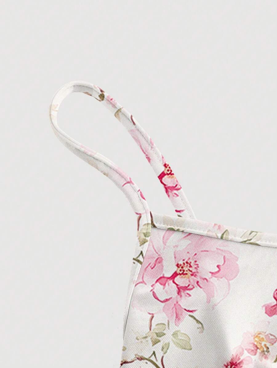 Elegant Solid Color Flared Cami Dress