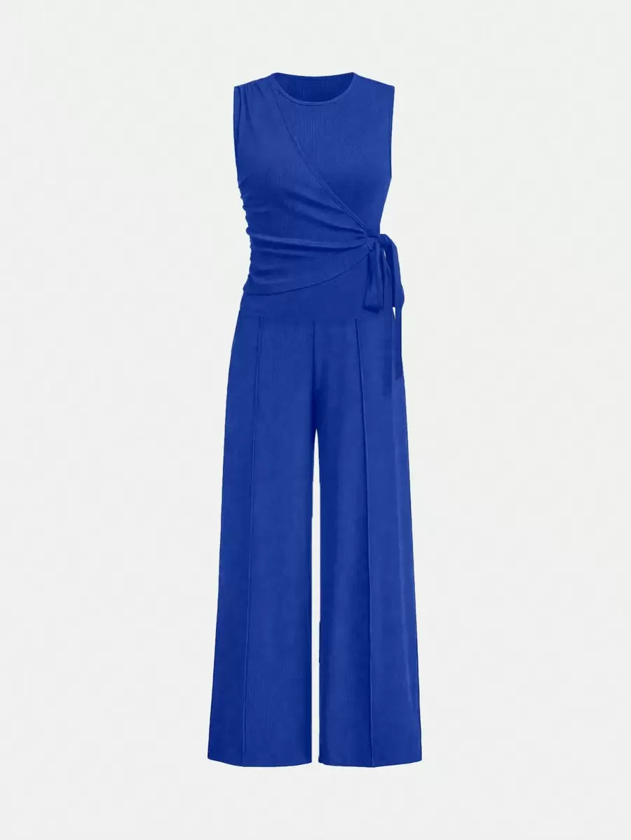 Casual Outfit – Button-Down Tank Top and Pants