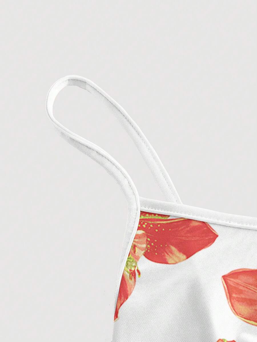 Elegant Solid Color Flared Cami Dress