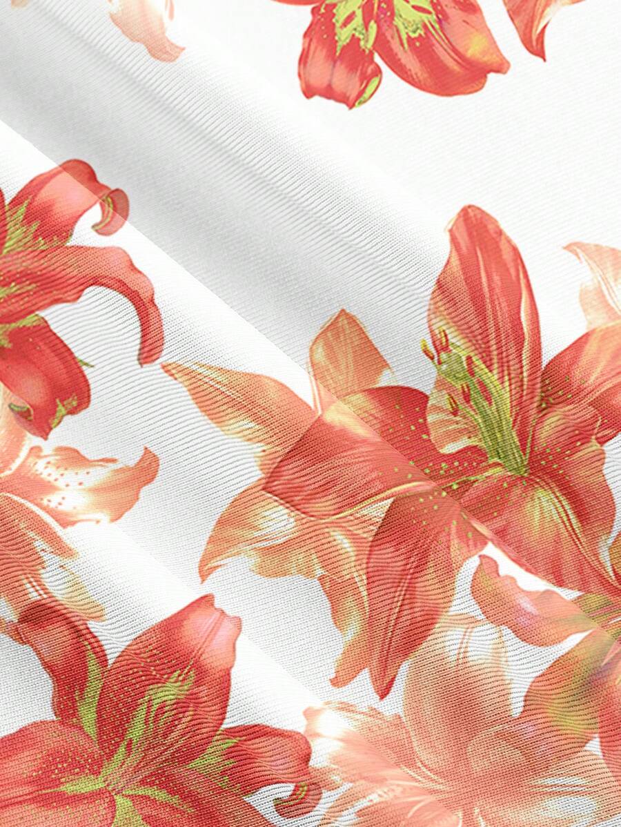 Elegant Solid Color Flared Cami Dress