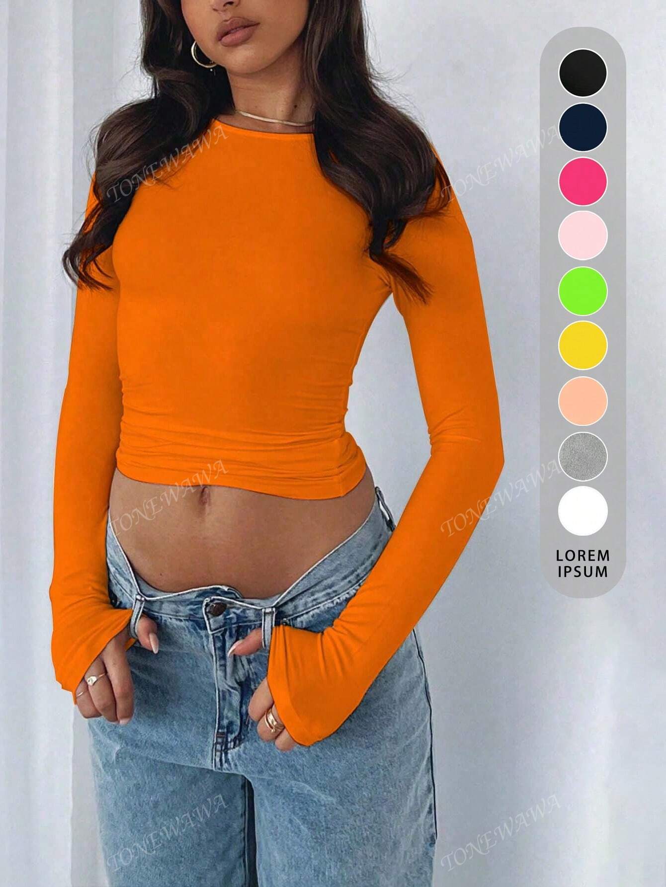 Women's Cropped T-Shirt – Slim Fit & Casual Style