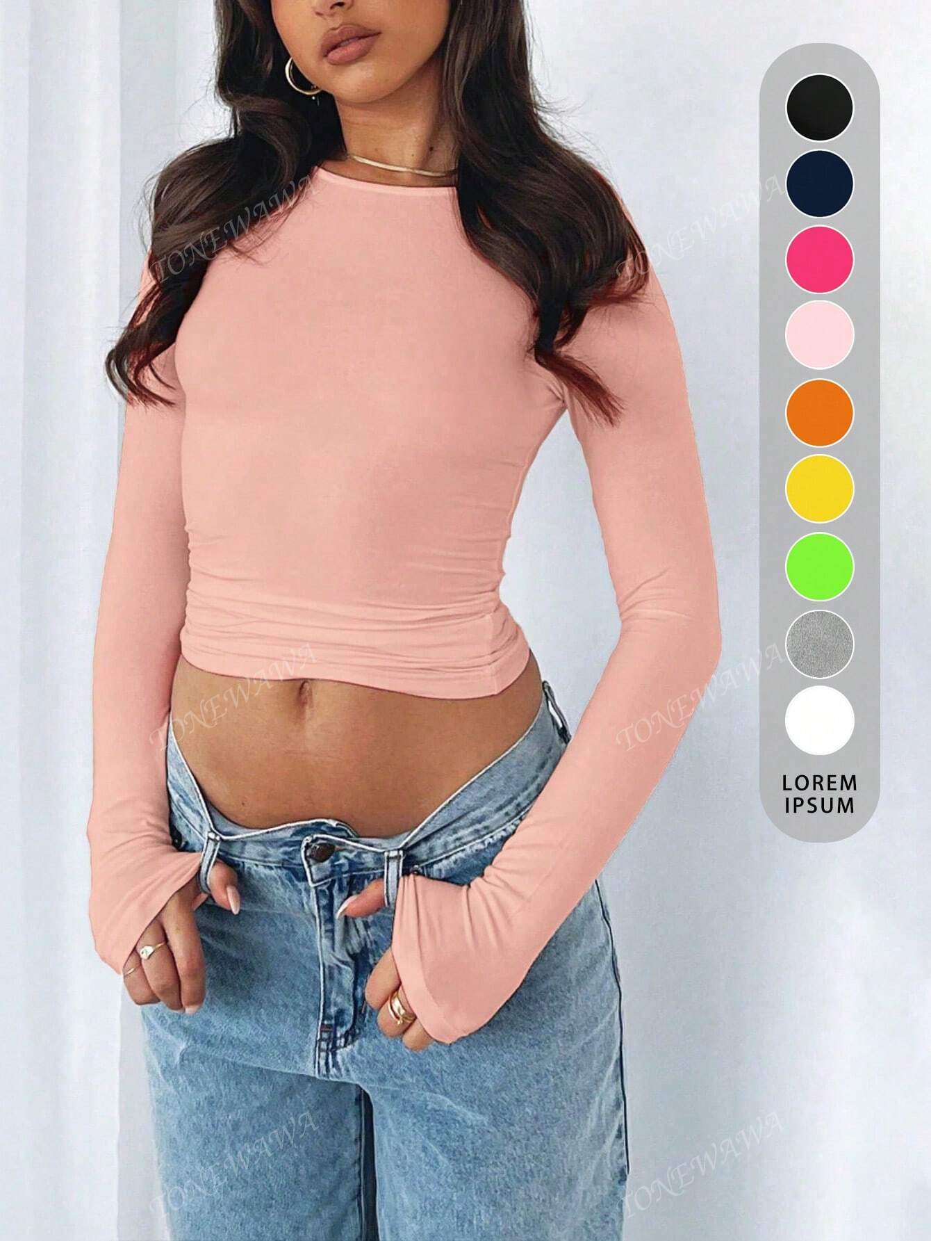 Women's Cropped T-Shirt – Slim Fit & Casual Style