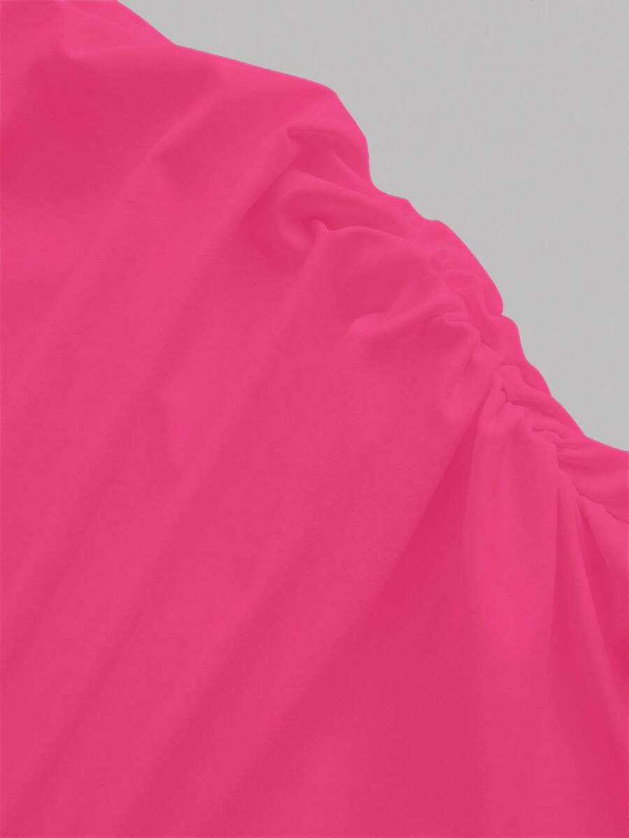 Summery Plain tank Dress with Gathered Waist