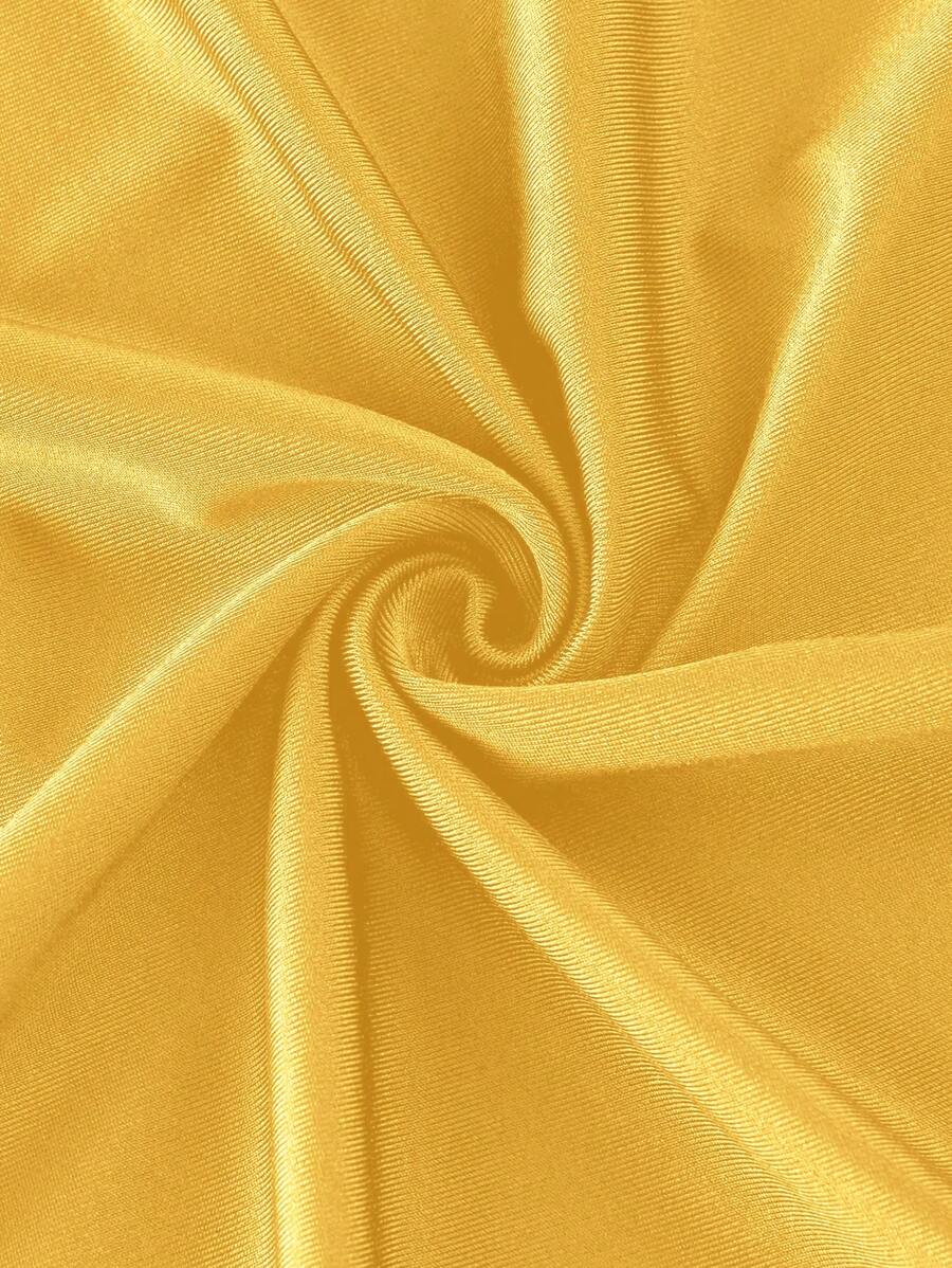 Elegant Solid Color Flared Cami Dress