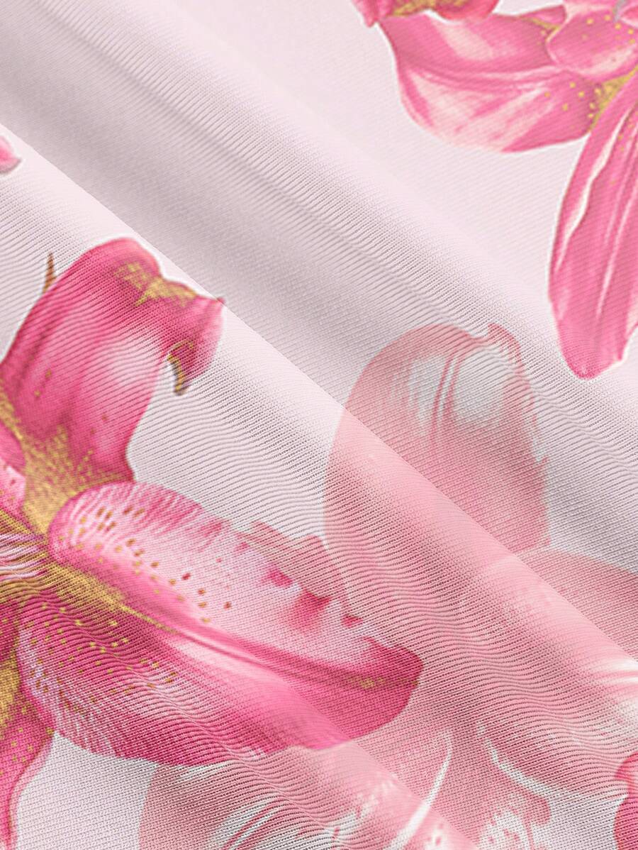 Elegant Solid Color Flared Cami Dress