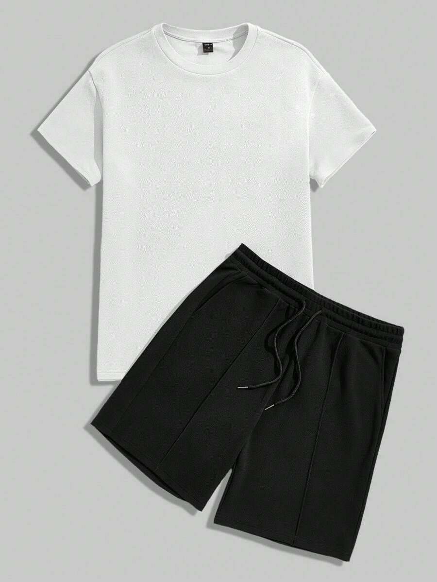 Men's Summer Outfit – Cropped T-shirt & Jogging Suit
