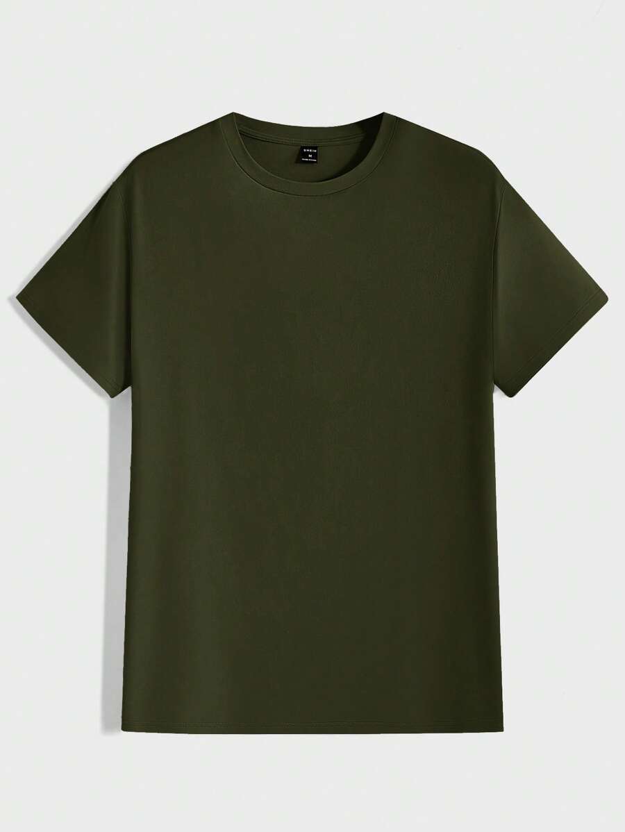 Men's Casual Short Sleeve Knitted T-Shirt