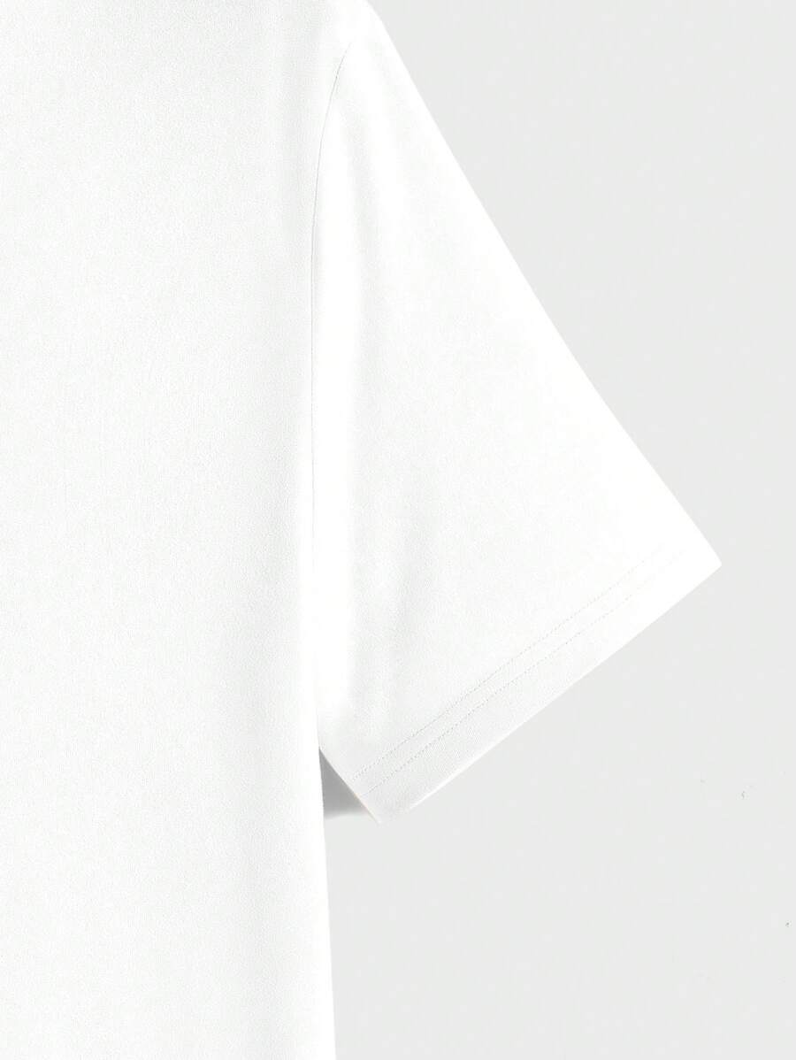 Men's Casual Short Sleeve Knitted T-Shirt