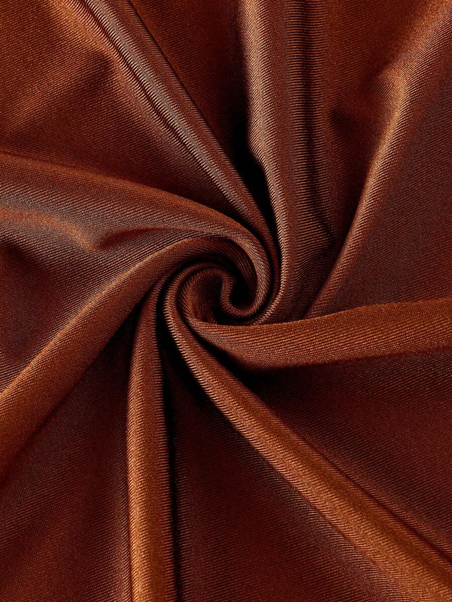 Elegant Solid Color Flared Cami Dress