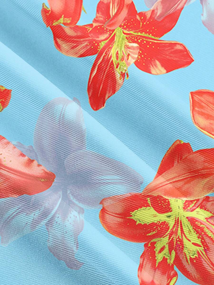 Elegant Solid Color Flared Cami Dress