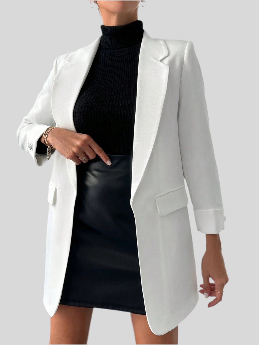 Elegant Women's Jacket with Slim Lapels