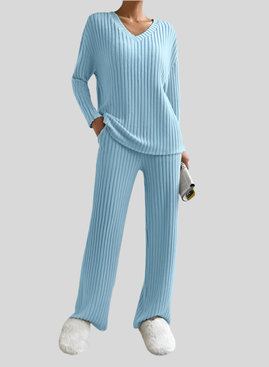 Women's 2-Piece Set – Sweater and Wide Leg Pants