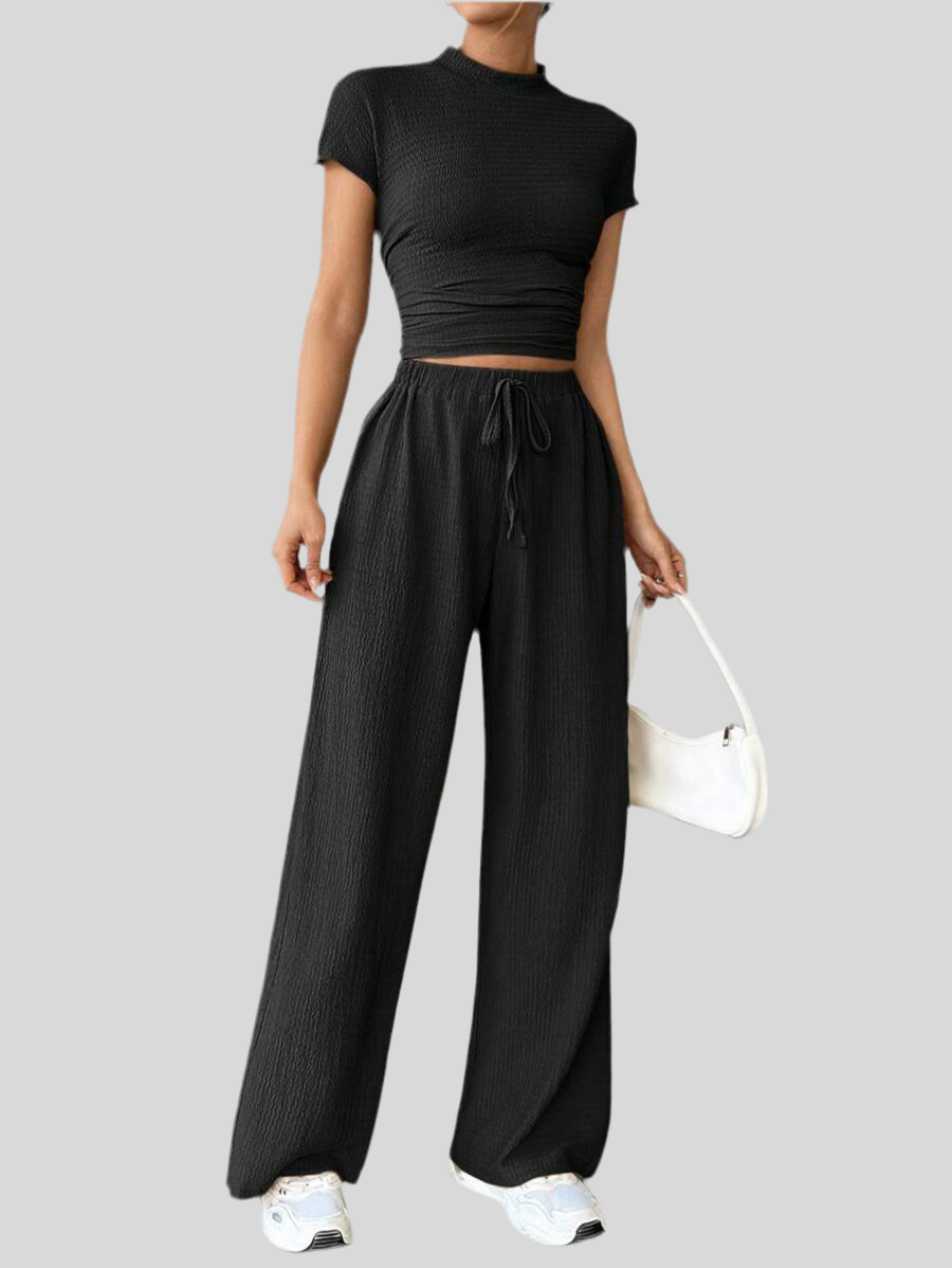 Women's Chic Set – High Neck Top & Pants