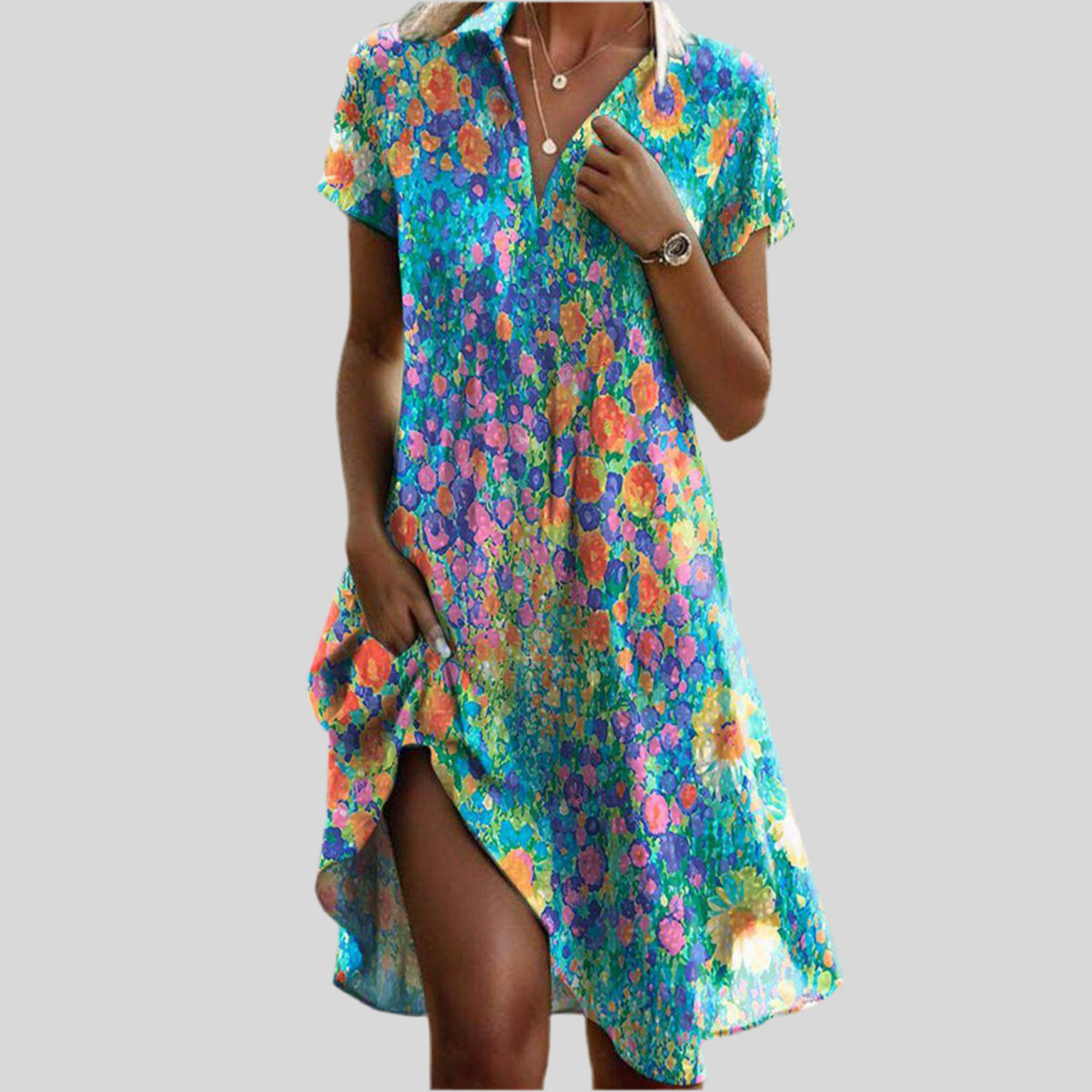 Boho Chic Maxi Dress – Flowy and Colorful Style