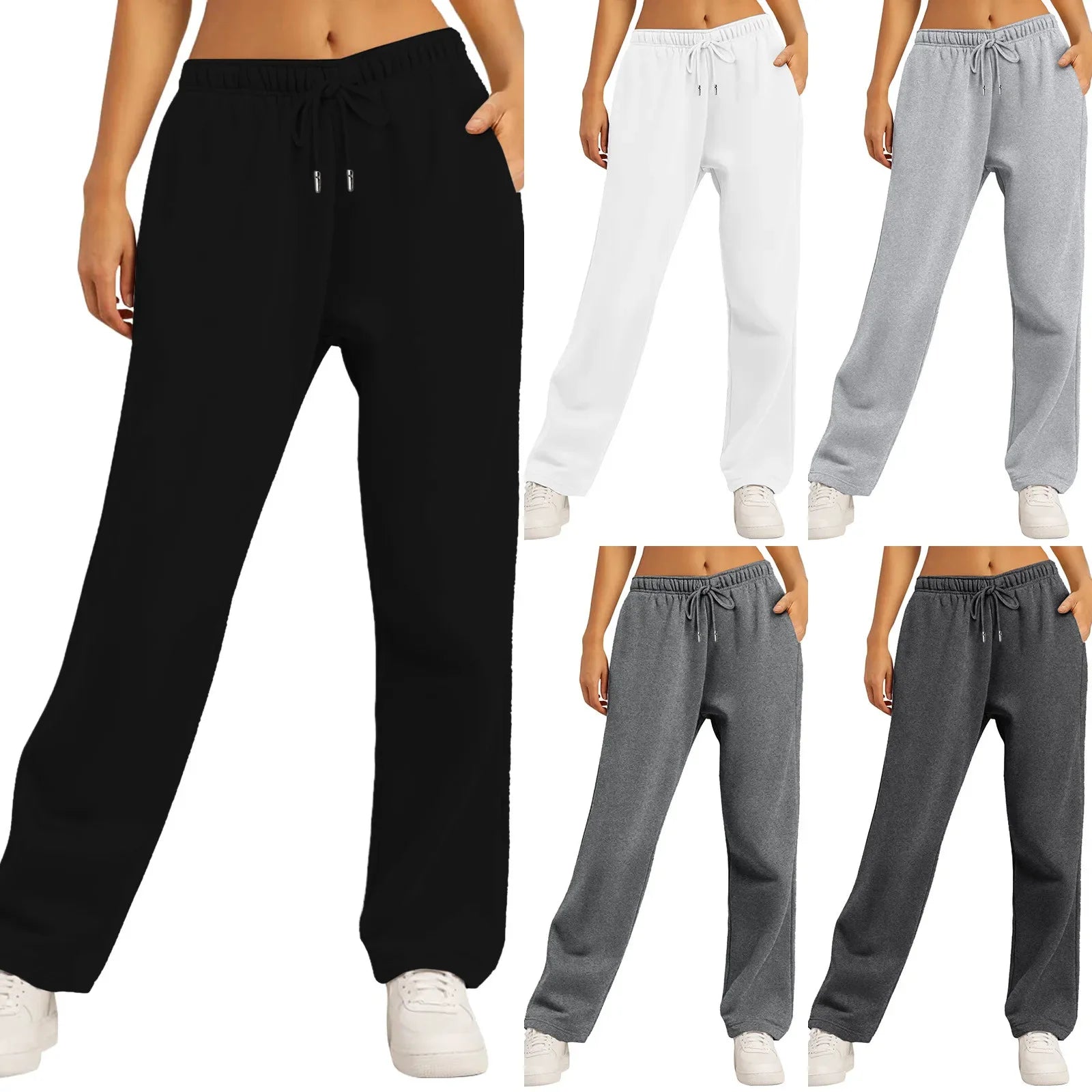 Men's Sport Jogging Pants – Wide Leg with Elastic Waist
