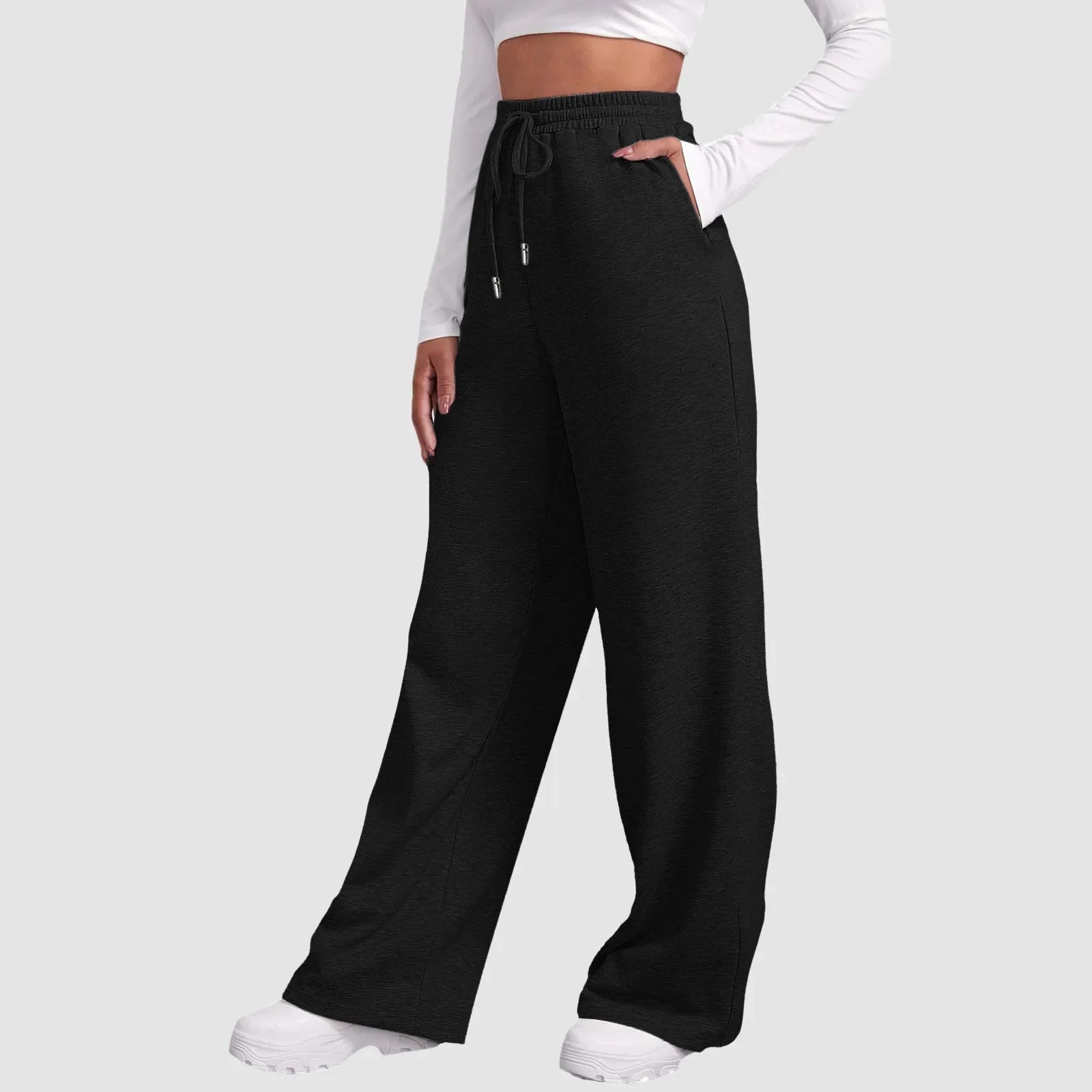 Men's Sport Jogging Pants – Wide Leg with Elastic Waist