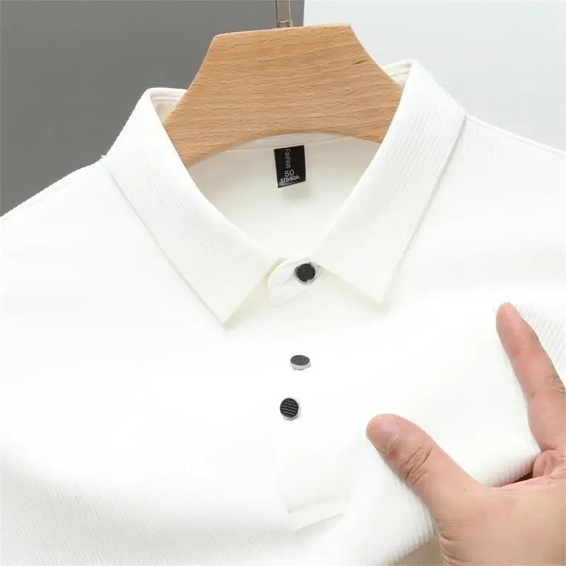 Men's Casual Knit Polo Shirt