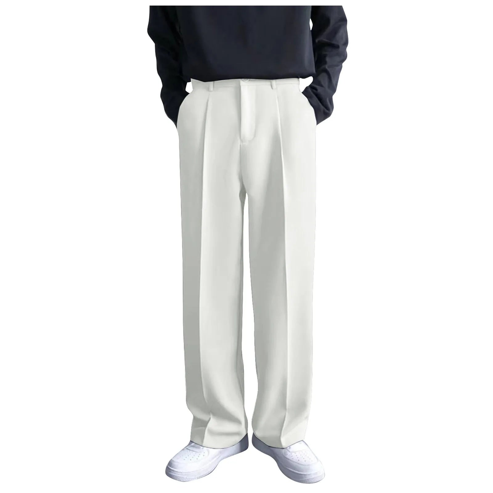 Men's Classic Trousers – Straight Cut & Casual Chic Style