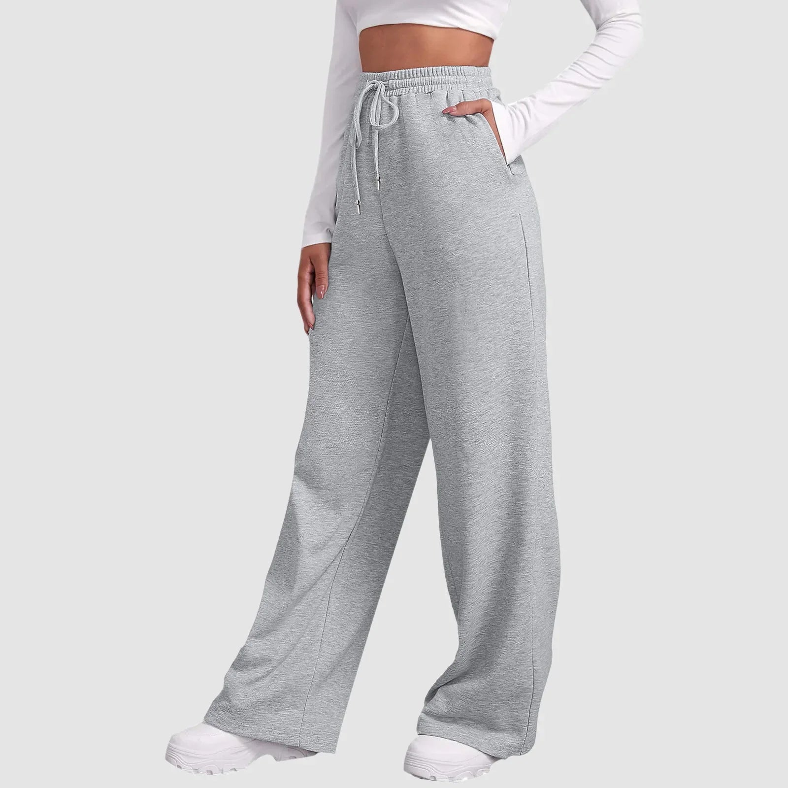 Men's Sport Jogging Pants – Wide Leg with Elastic Waist