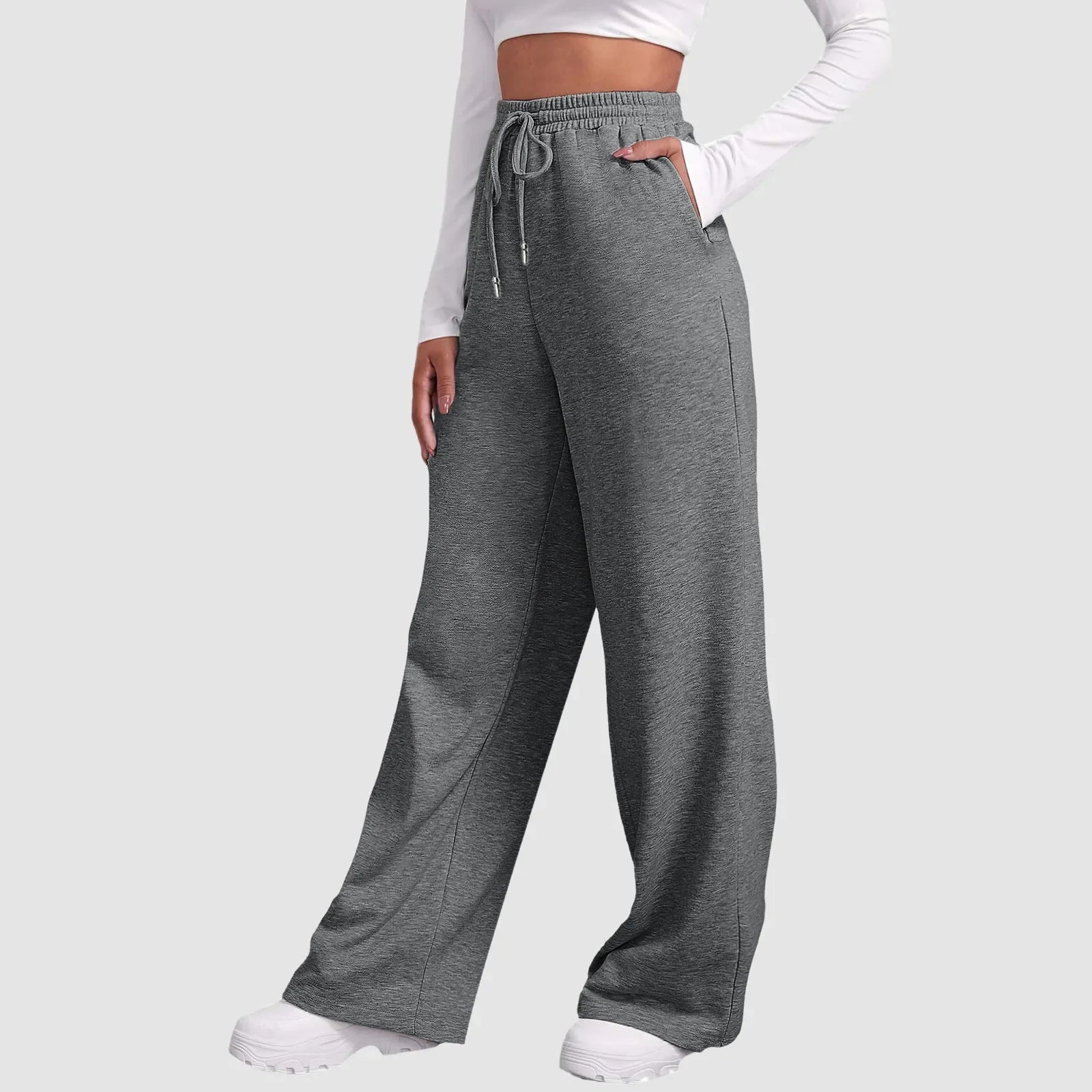 Men's Sport Jogging Pants – Wide Leg with Elastic Waist